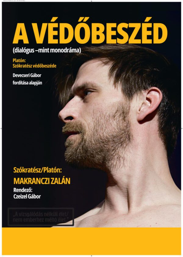 TELTHÁZ-Lakásszínház-Platón-Szokratész védőbeszéde- Makranczi Zalán előadásában