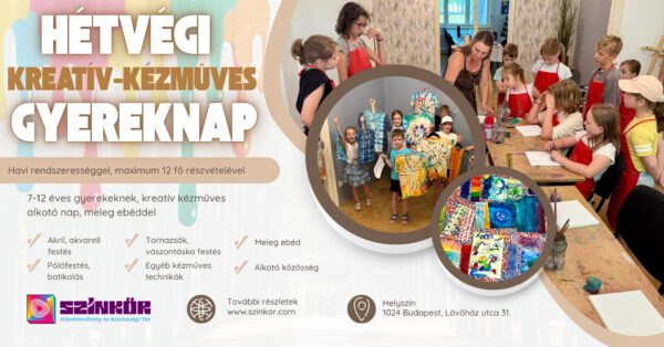 Kreatív-kézműves gyereknap a Színkörben havonta egy vasárnap