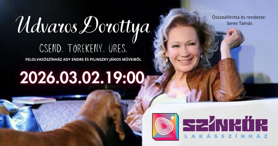 Lakásszínház-Csend.Törékeny.Üres. - Udvaros Dorottya előadásában